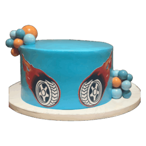 Hot Wheels Themed Cake