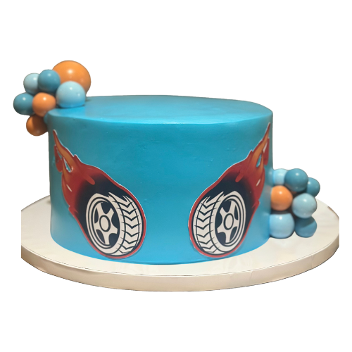 Hot Wheels Themed Cake